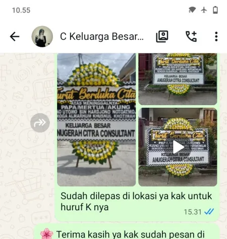 Pengiriman Papan Bunga Duka Popongan Banyuurip